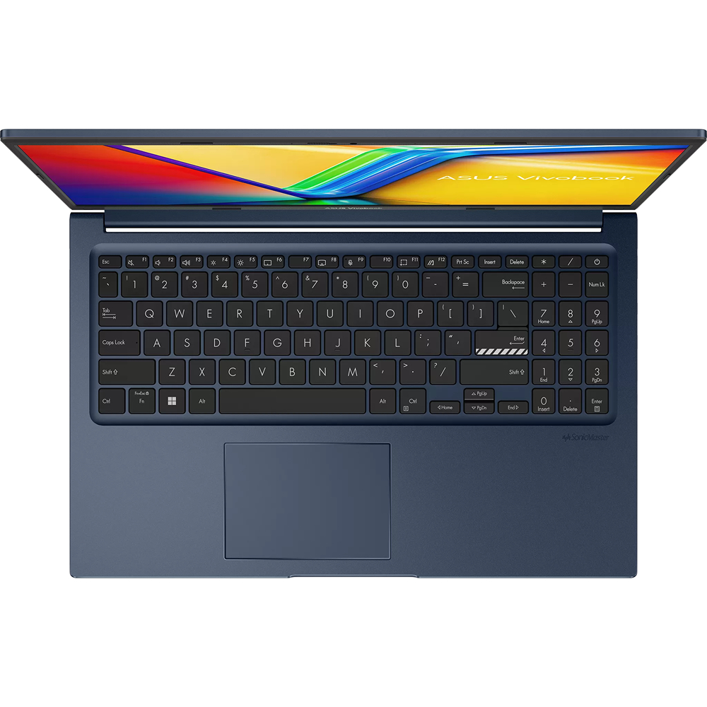 15.6" Ноутбук ASUS Vivobook 15, Intel Core 5 120U, RAM 8 ГБ, SSD 256 ГБ, Intel Graphics, Без ОС, синий (90NB13Y1-M03FH0)